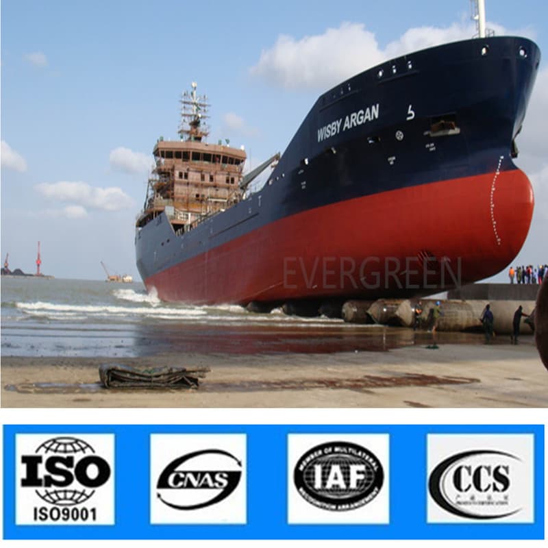 ship launching marine airbags for boat
